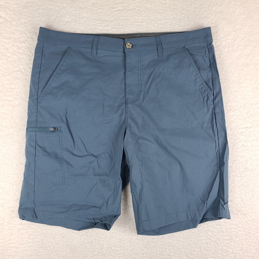 Eddie Bauer‎ Rainer Shorts Mens 38 Blue 10" Inseam Hybrid Chino Performance
